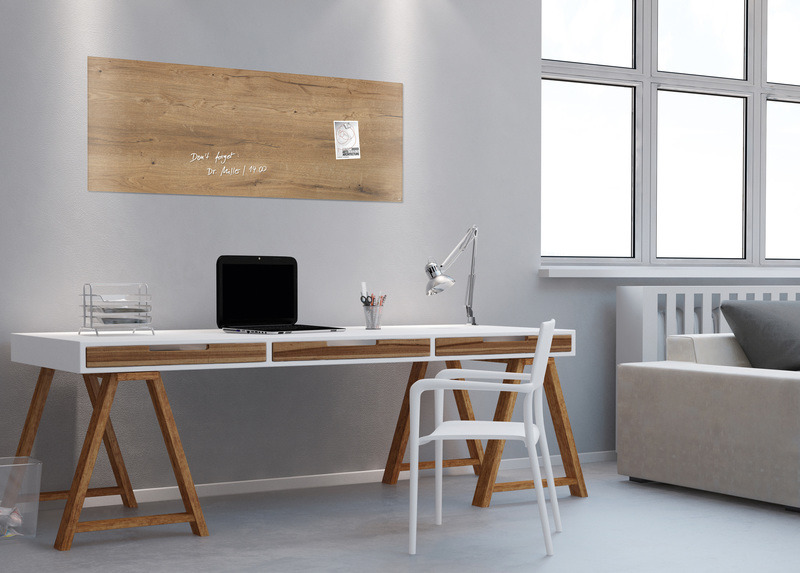 Sigel SI-GL247 Glasmagneetbord Artverum 1300x550x15mm Natural Wood - Image 3