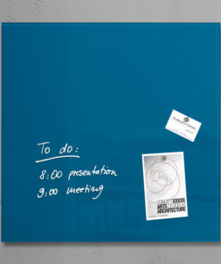 Sigel SI-GL252 Glasmagneetbord Artverum 480x480x15mm Petrolblauw