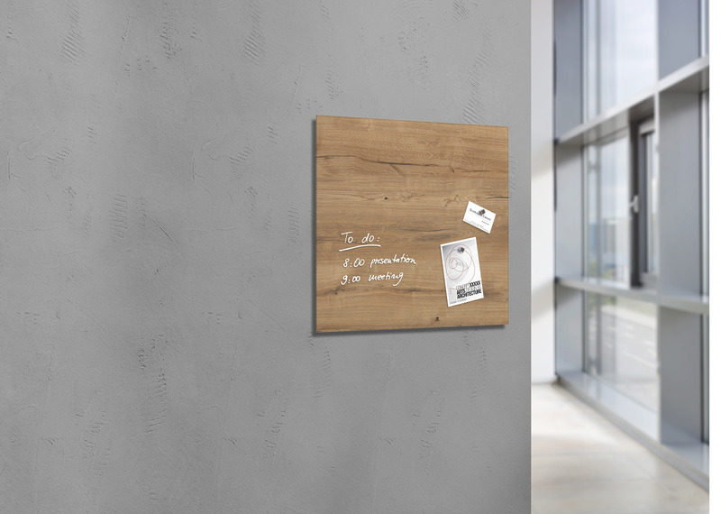 Sigel SI-GL254 Glasmagneetbord Artverum 480x480x15mm Natural Wood - Image 2