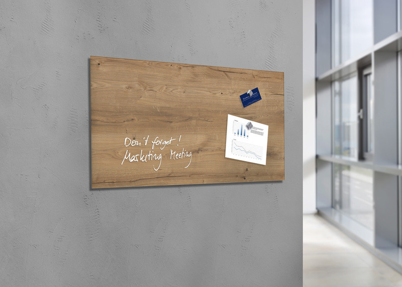 Sigel SI-GL258 Glasmagneetbord Artverum 910x460x15mm Natural Wood - Image 2