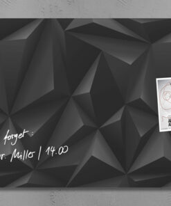 Sigel SI-GL261 Glasmagneetbord Artverum 910x460x15mm Black Diamond