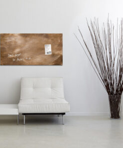 Alternative view of Sigel SI-GL267 Glasmagneetbord Artverum 910x460x15mm Brons
