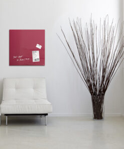 Alternative view of Sigel SI-GL272 Glasmagneetbord Artverum 480x480x15mm Bessenrood