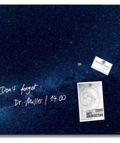 Sigel SI-GL273 Glasmagneetbord Artverum Galaxy 48x48 cm Donkerblauw