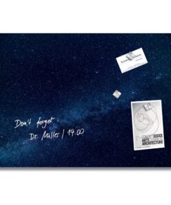 Sigel SI-GL283 Glasmagneetbord Artverum Galaxy 60x40 cm Donkerblauw
