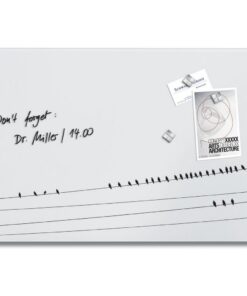 Sigel SI-GL284 Glasmagneetbord Artverum Little Birds 60x40 cm Wit