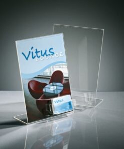 Sigel SI-TA230 Tafelstandaard Diagonaal A4 Transparant Acryl