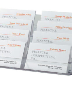 Sigel SI-VA138 Visitekaarthouder Transparant 8 Vakken