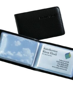 Sigel SI-VZ170 Visitekaartmap Kunstleer Zwart Voor 40 Kaarten