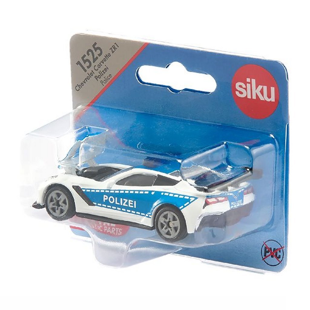 Siku 1525 Chevrolet Corvette ZR1 Polizei - Image 4