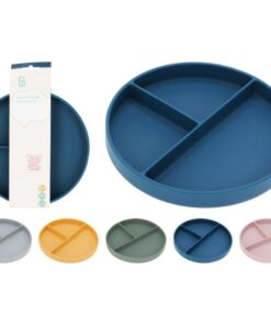 Siliconen Bord 3 Vaks met Zuignap Assorti