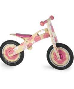 Simply for Kids Houten Loopfiets Pink Flower