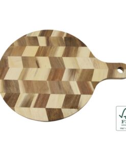 Snij-Serveerplank Acaciahout met Ophangoog 40x30x1.4 cm