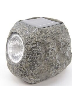 Solarlamp Steen Grijs/Polyresin