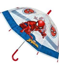 Spiderman Kinderparaplu 66 cm Blauw/Rood/Transparant