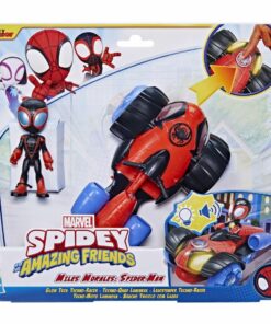 Alternative view of Spiderman Spidey And His Amazing Friends Voertuig met Figuur + Licht en Geluid Assorti