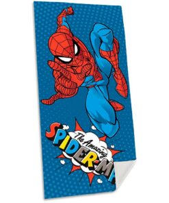 Spiderman Strandlaken 70x140 cm Blauw/Katoen