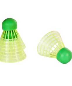 SportX Speed Badminton Shuttles in Koker 3 Stuks Neon Geel/Groen