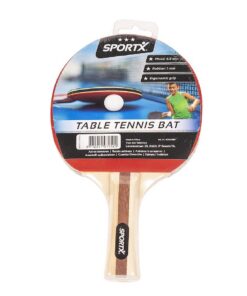 SportX Tafeltennisbat Rubber/Hout