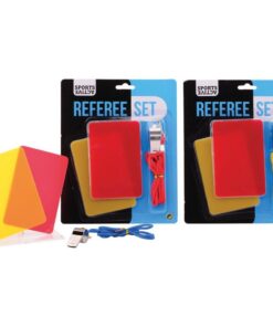 Sports Active Metalen Scheidsrechtersfluitje met 2 Kaarten