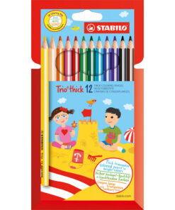 Stabilo Kleurpotloden Trio 12 Dikke Potloden