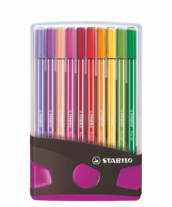 Stabilo Pen 68 in 20 Kleuren Antraciet/Roze