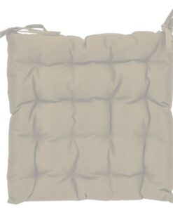 Stoelkussen 40x40x6 cm Beige
