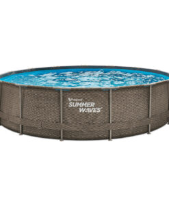 Summer Waves Zwembad Active Frame 457 X 106 Cm Dark Double Rattan + Filterpomp