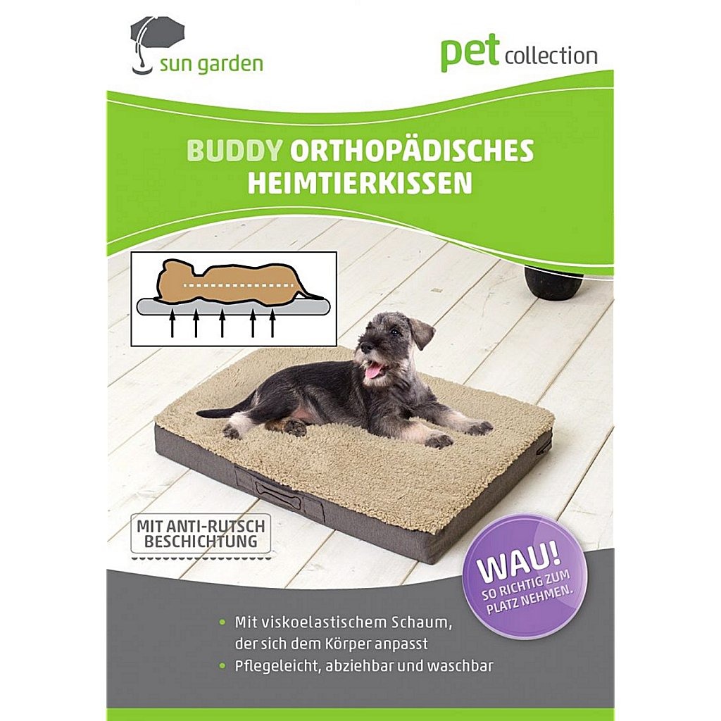 Sun Garden Buddy Orthopedisch Hondenkussen 72x50x8cm Antraciet - Image 4