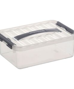 Sunware Q-Line Opbergbox 4L Transparant/Grijs