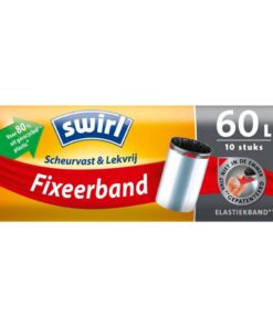 Swirl Pedaalemmerzak met Fixeerband 60L 10 Stuks