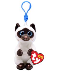 TY Beanie Babies Bellies Clip Knuffel Kat Miso 10 cm