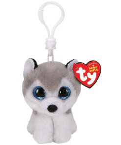 TY Beanie Babies Clip Husky Knuffel Buff 7 cm