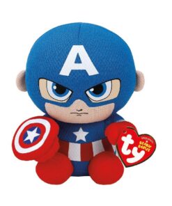 TY Beanie Babies Marvel Knuffel Captain America 15 cm