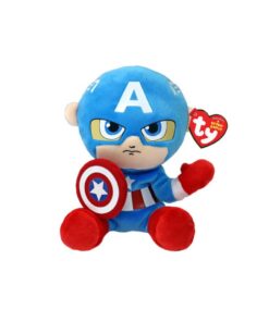 TY Beanie Babies Marvel Knuffel Captain America 15 cm