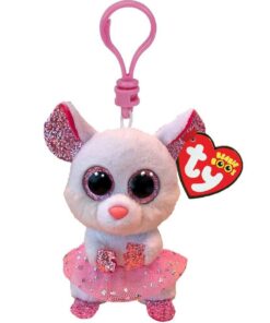 TY Beanie Boos Clip Knuffel Muis Nina 7 cm