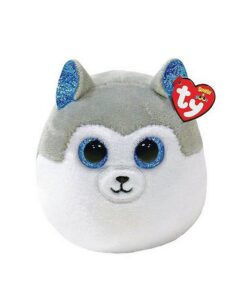 TY Squish A Boo Knuffelkussen Husky Slush 8 cm