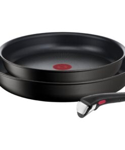Tefal Ingenio Unlimited Koekenpannen 24+28 cm met Handgreep Zwart