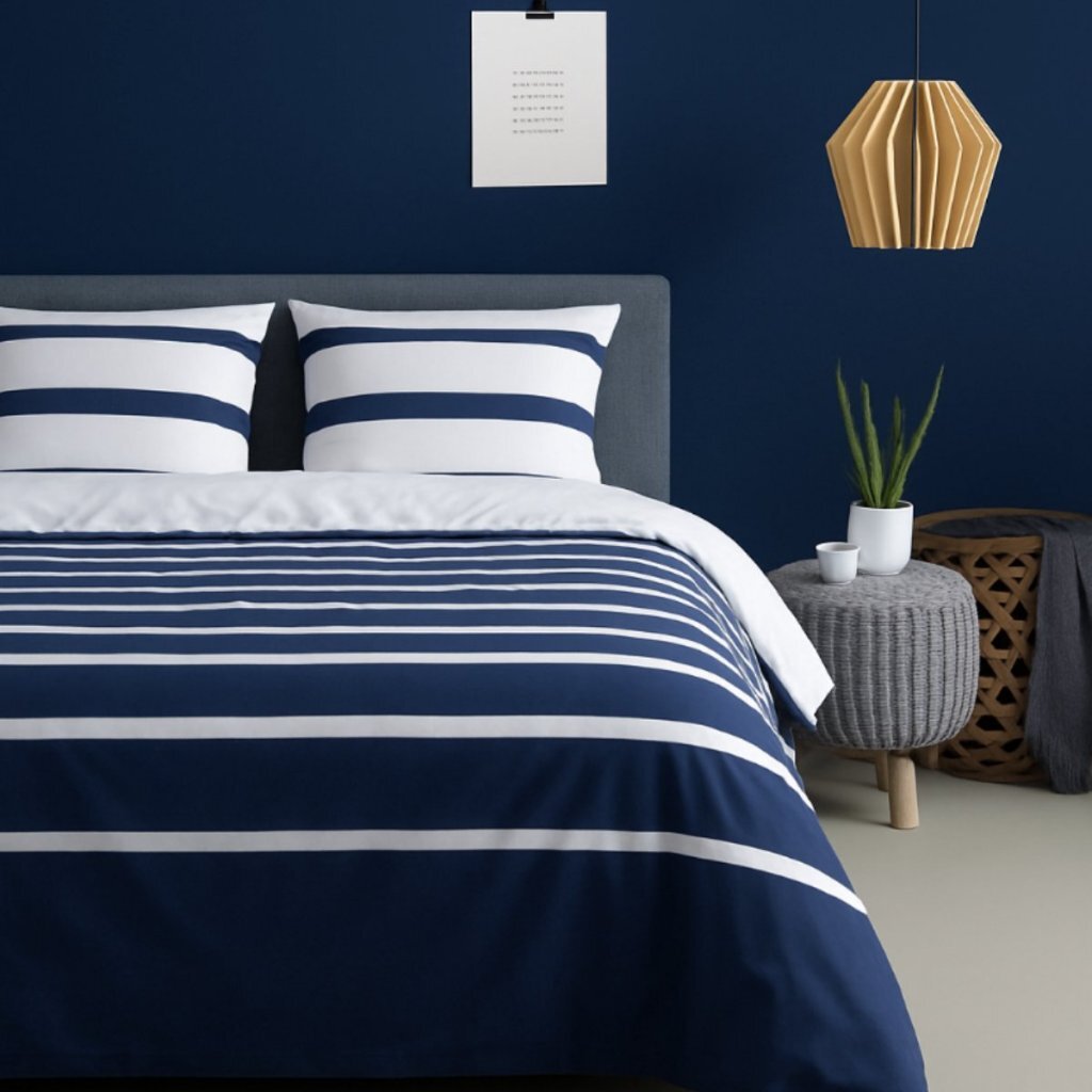 Ten Cate Dekbedovertrek Celia Summer 240x200-220 cm Katoen/Wit/Koningsblauw - Image 2