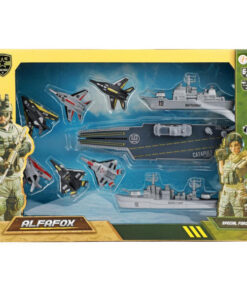 Alternative view of Toi Toys Alfafox Militair Vliegdekschip met Lanceer Straaljagers