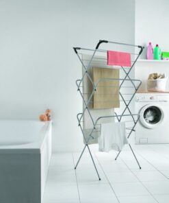 Tomado Metaltex Concerto Droogrek 14 meter Zilver met Haakjes voor kledinghangers