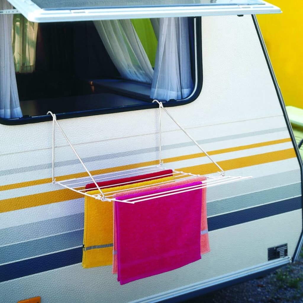 Tomado Metaltex Droogrek Breda Balkon Hangdroogrek 7M Wit - Afbeelding 3