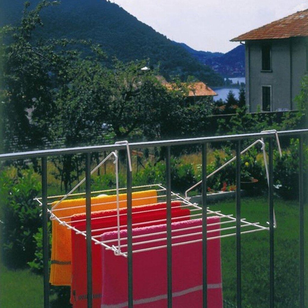 Tomado Metaltex Droogrek Breda Balkon Hangdroogrek 7M Wit - Afbeelding 4