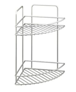 Tomado Metaltex Reflex Hoek Badkamerrek 2 Etages Zilvergrijs