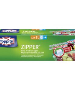 Toppits Zipper Multi-Functionele Zakken 1L 12 Stuks