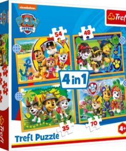 Trefl Paw Patrol 4in1 Puzzel 35-70 Stukjes