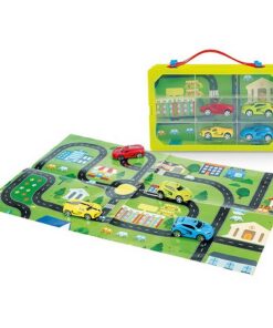 Turbo Racers Verzamelkoffer + 4 Auto's + Speelposter