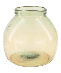 Vaas Recycled Glass 21x20 cm Beige