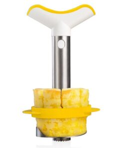 Vacuvin Ananassnijder RVS/Wit/Geel