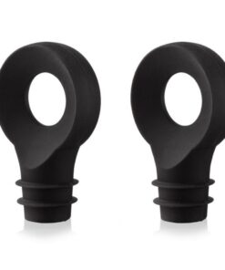 Vacuvin Bottle Stoppers 2 Stuks Zwart